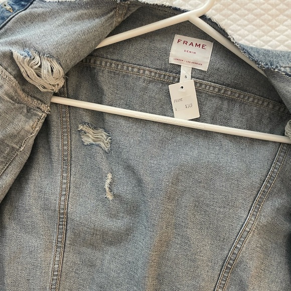 FRAME denim jean jacket size Small - NEVER WORN - Picture 3 of 4